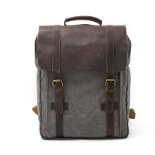 China Online Shopping High Quality  New Leisure Leather Backpack Travel Laptop Backpack Casual Vintage Backpack